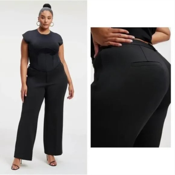 Good American Pants - Good American Black Scuba Pants 18